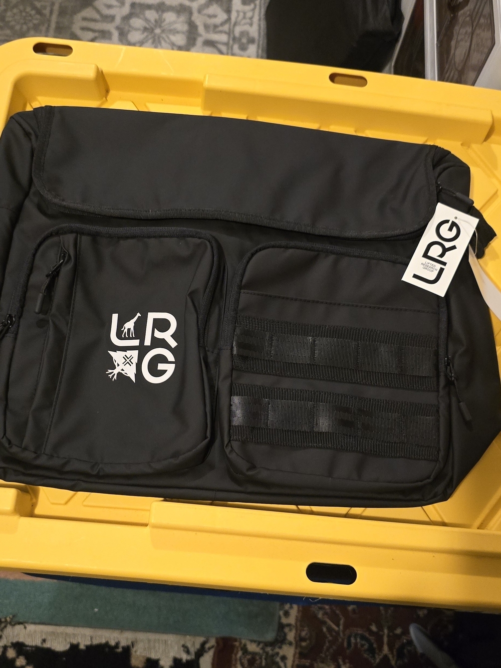 LRG Men's Black Messenger/computer Bag - Everyday Carry